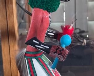 Kachina Wolf Dancer Lamp 27x15.5 diameter