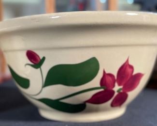 3pc Watt Pottery Starflower Mixing Bowls 7/8/9 LG: 4.75x9.25in Diameter