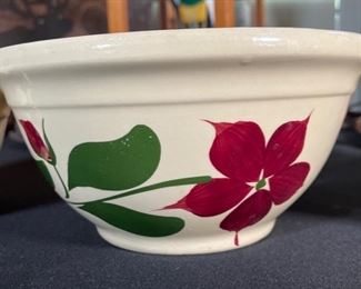 3pc Watt Pottery Starflower Mixing Bowls 7/8/9 LG: 4.75x9.25in Diameter