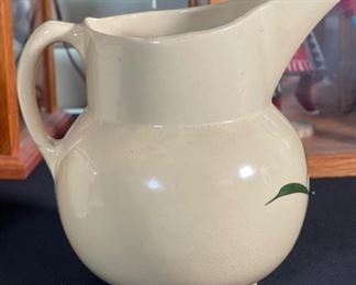 Watt Pottery 17 Starflower Pitcher 8x8x7in