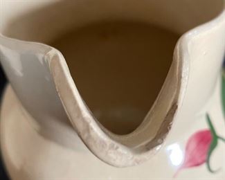 Watt Pottery 17 Starflower Pitcher 8x8x7in