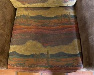 Southwest Rustic Oversized Chair 37x45x39 HxWxD