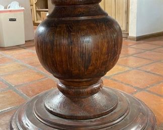 Rustic Pedestal Dining Table 32in H x 54in Diameter