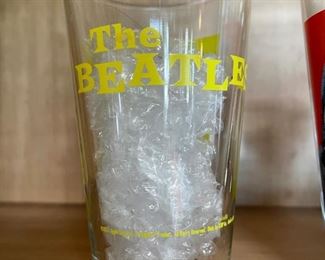 4pc Beatles Drinking Glasses 6.75in H