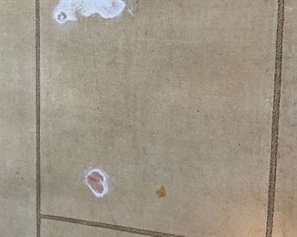 Vintage Marge Carson Leather Clad Dining Table w/ 6 Chairs 31in Hx 34in W x 70-90-120in