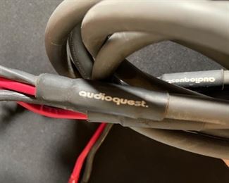 1 pr AudioQuest AudioTruth ARGENT+ Speaker Cables 10ft Spades 126in