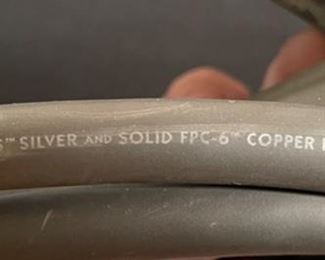 1 pr AudioQuest AudioTruth ARGENT+ Speaker Cables 10ft Spades 126in