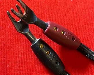 1pr AudioQuest Gibraltar Speaker Cables 6ft Spades to BFA 72in