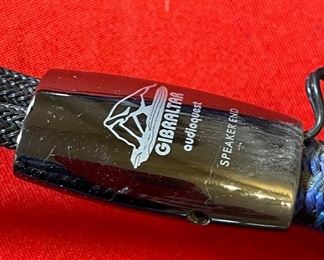 1pr AudioQuest Gibraltar Speaker Cables 6ft Spades to BFA 72in