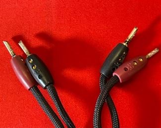 1pr AudioQuest Gibraltar Speaker Cables 6ft Spades to BFA 72in