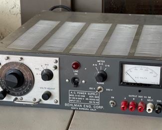 Behlman Electronics 3-10-CSB Variable AC Power Supply 5x9x22in HxWxD