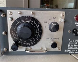Behlman Electronics 3-10-CSB Variable AC Power Supply 5x9x22in HxWxD