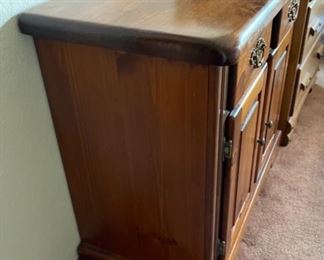 Vintage Solid Wood Nightstand