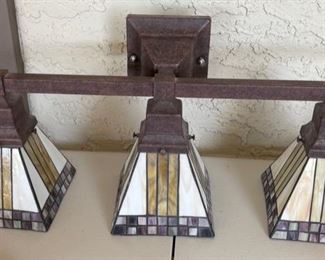 FLW Style Vanity Light