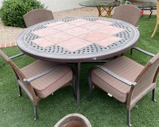 Better Homes and Gardens Patio Table & Chairs 30 inches high by 62 inches diameter