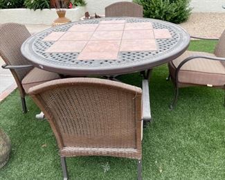 Better Homes and Gardens Patio Table & Chairs 30 inches high by 62 inches diameter