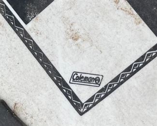 Vintage COLEMAN Camping Kitchen Outdoor Portable Folding Table & Sink Backgammon 31 x 40 x 20 HxWxD