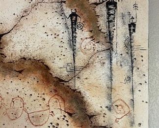 Stephen K McCullough Dance of The Deer Clan Painting Southwest 36x48x2in HxWxD