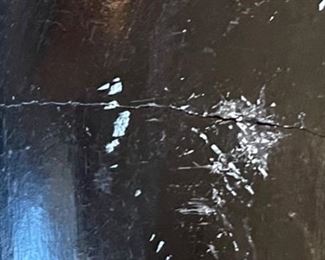 Vintage Native American Pottery Blackware Martin G 4.5in H x 7in Diameter