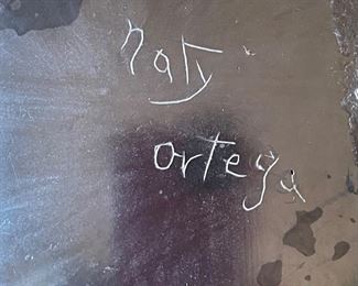 Native American Naty Ortega Mata Ortiz Pot Pottery 6in H x 8in Diameter