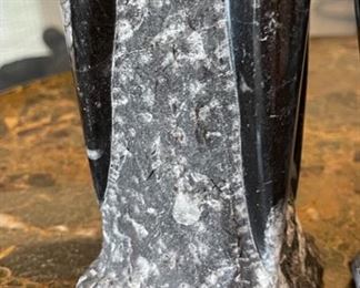 2pc Orthoceras Fossil Set 10.5in H & 8.5in H