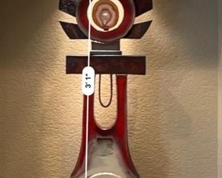 Helene Fielder Raku Ceramic Abstract Sculpture 39x15x3.5in HxWxD