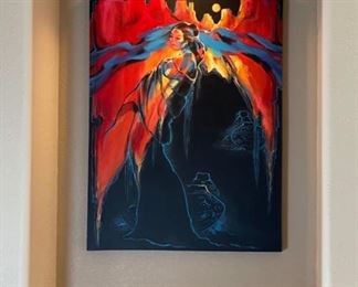 *Original* Canyon Reflections Acrylic Painting BJ Pollard Art 40x30x2in HxWxD