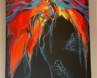 *Original* Canyon Reflections Acrylic Painting BJ Pollard Art 40x30x2in HxWxD