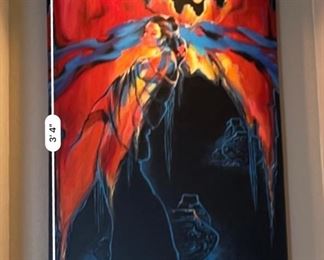 *Original* Canyon Reflections Acrylic Painting BJ Pollard Art 40x30x2in HxWxD