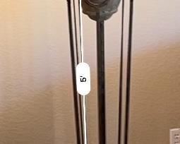 Rustic Ceramic & Iron Floor Lamp 63in H x 21in Diameter