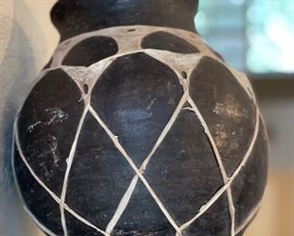 Tarahumara Mexican pottery Double Pot 22in Long x 12in Diameter