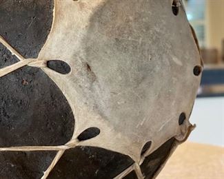 Tarahumara Mexican pottery Double Pot 22in Long x 12in Diameter