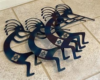 Metal Kokopelli Wall Decor 17x22x2in HxWxD