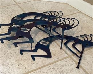 Metal Kokopelli Wall Decor 17x22x2in HxWxD