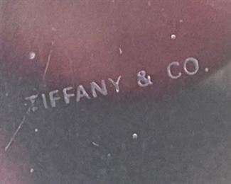 Tiffany & Co Crystal Glass Tennis Ball Frosted 3in Diameter