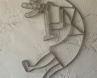 Wrought Iron Kokopelli Wall Decor 35 x 20