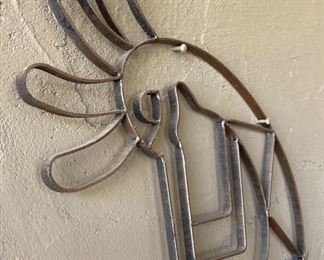 Wrought Iron Kokopelli Wall Decor 35 x 20