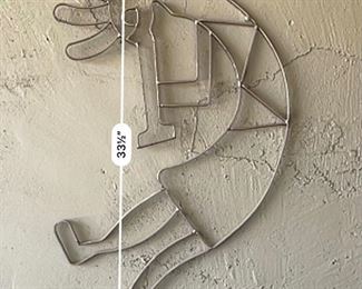 Wrought Iron Kokopelli Wall Decor 35 x 20