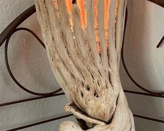 Saguaro Cactus Skeleton Desk Lamp 33x9x6in HxWxD