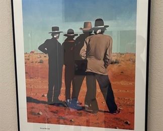 Navajo Bus Stop Malcolm Watt Framed Poster Frame: 30x24in