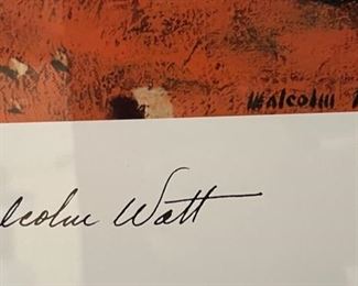 Navajo Bus Stop Malcolm Watt Framed Poster Frame: 30x24in