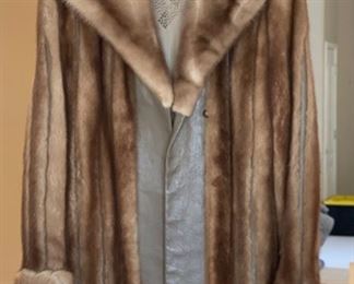 Vintage Leather/Fur Jerome Wolk Coat Jacket