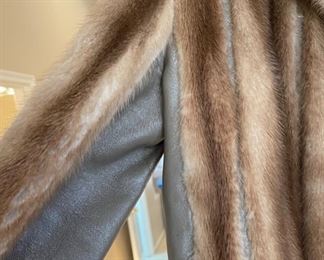 Vintage Leather/Fur Jerome Wolk Coat Jacket