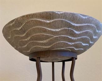 Rustic Metal and Ceramic Floor Lamp #1 70x16x16 HxWxD