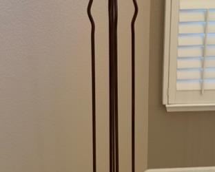 Rustic Metal and Ceramic Floor Lamp #2 70x16x16 HxWxD