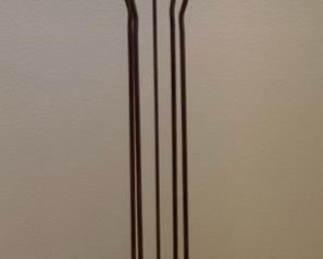 Rustic Metal and Ceramic Floor Lamp #2 70x16x16 HxWxD