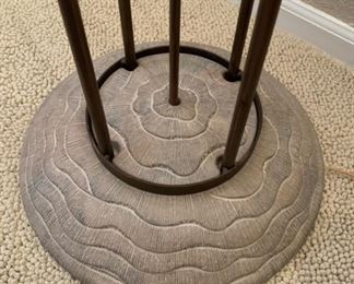 Rustic Metal and Ceramic Floor Lamp #2 70x16x16 HxWxD