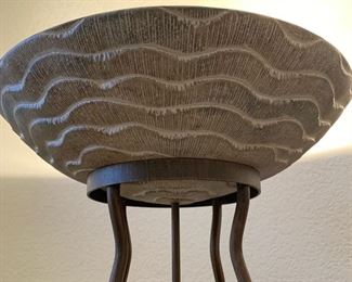 Rustic Metal and Ceramic Floor Lamp #2 70x16x16 HxWxD