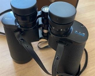 Vintage Bushnell 10x50 Wide Angle Insta Focus Binoculars W/ Case & Lens Covers