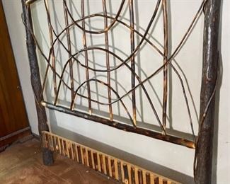 Queen Bed Branch & Twig Headboard 60x63x3in HxWxD